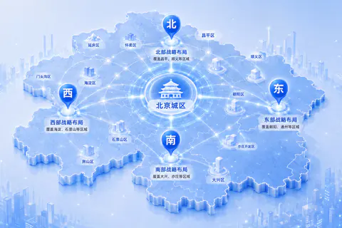 北京城区渠道网络分布图